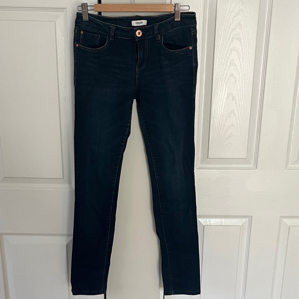 Kensie Women's Dark Blue Skinny Jeans